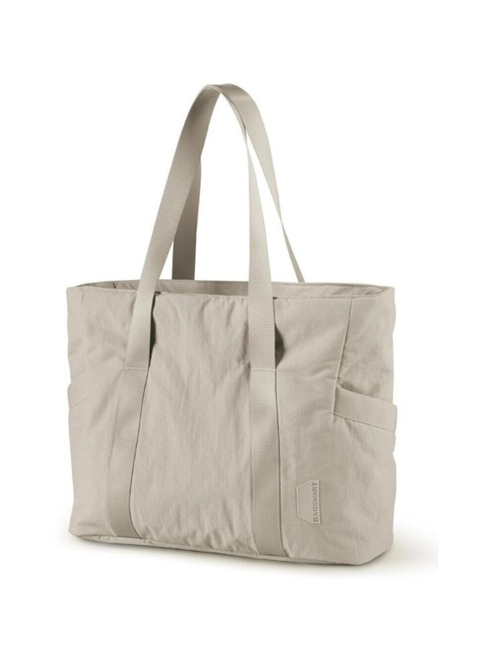 Women Grey Shoulder Tote Bag With Top Handle with Yoga Mat Buckle for Gym